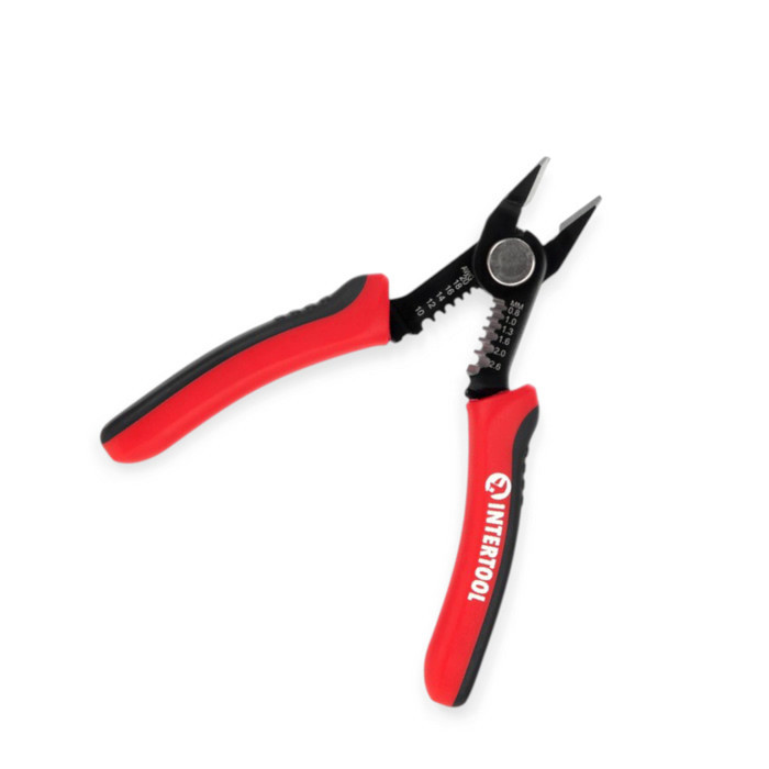 Бокорізи 150мм для електроніки, зняття ізоляції, червоно-чорні ручки (0,8-2,6мм) Мукачево - фото 1