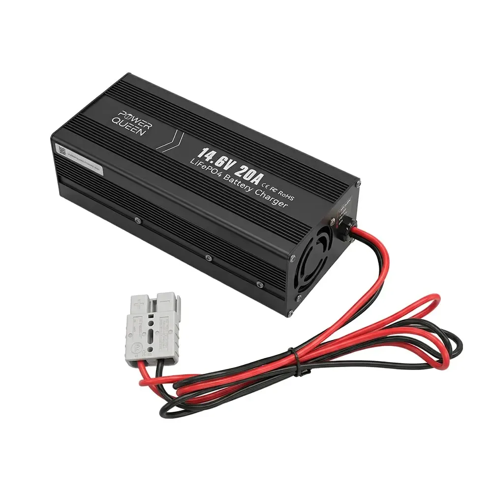 Зарядний пристрій для акумуляторних батарей LiFePO4 14.6V/20A Power Queen P12V20A-BCHA-X (44-00528) Київ - фото 8