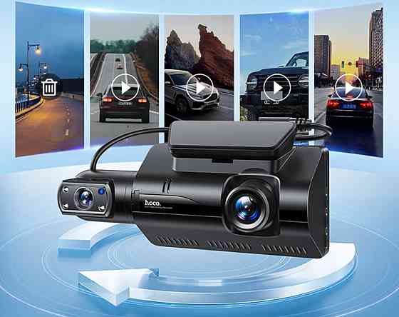 Відеореєстратор HOCO DI07 Max Driving recorder(WIFI version) Black (6931474795885) Киев