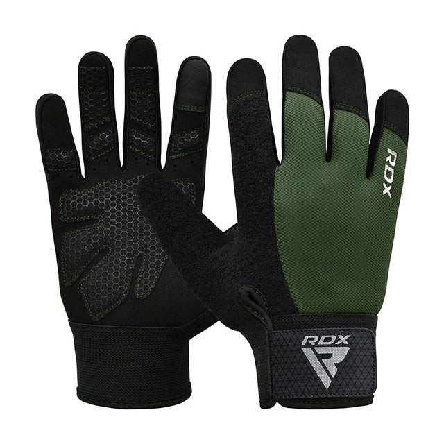 Рукавички для фітнесу RDX W1 Full Finger Army Green S Каменское - изображение 1