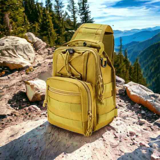 Мужская небольшая сумка мессенджер для военных, Мужская плечевая сумка слинг кобура наплечная OC-85 Львов