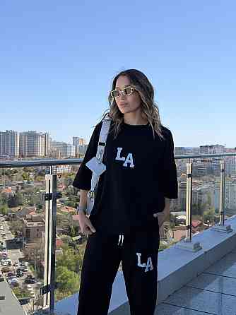 Жіночий легкий спортивний костюм із футболкою "Amante" |  Норма та батал Чорний, 50-52 Київ