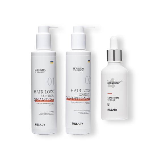 Шампунь та сироватка для волосся Concentrate Serenoa + кондиціонер проти випадіння волосся Київ