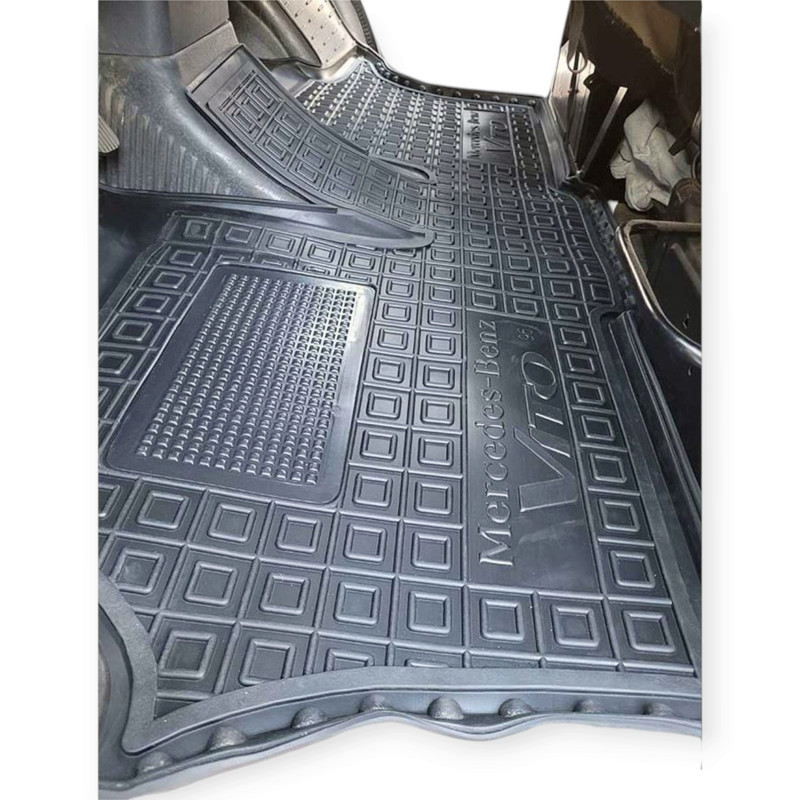 Килимки Мерседес vito i 96-03 борт 2,5см, з перемичкою салону Мукачево - фото 1