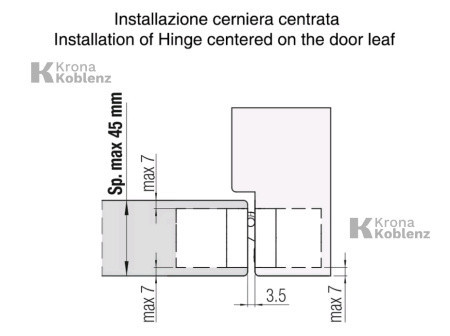 Скрытая петля Koblenz ATOMIKA K 8000 HD хром матовый Киев - изображение 6