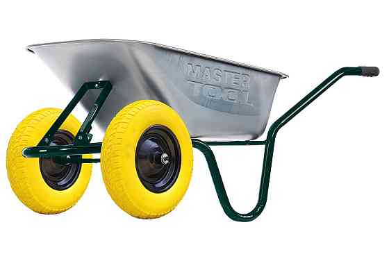 MASTERTOOL Тачка садово-будівельна MASTERTOOL D-12 двоколісна 85 л/200 кг колесо поліуретанове Киев