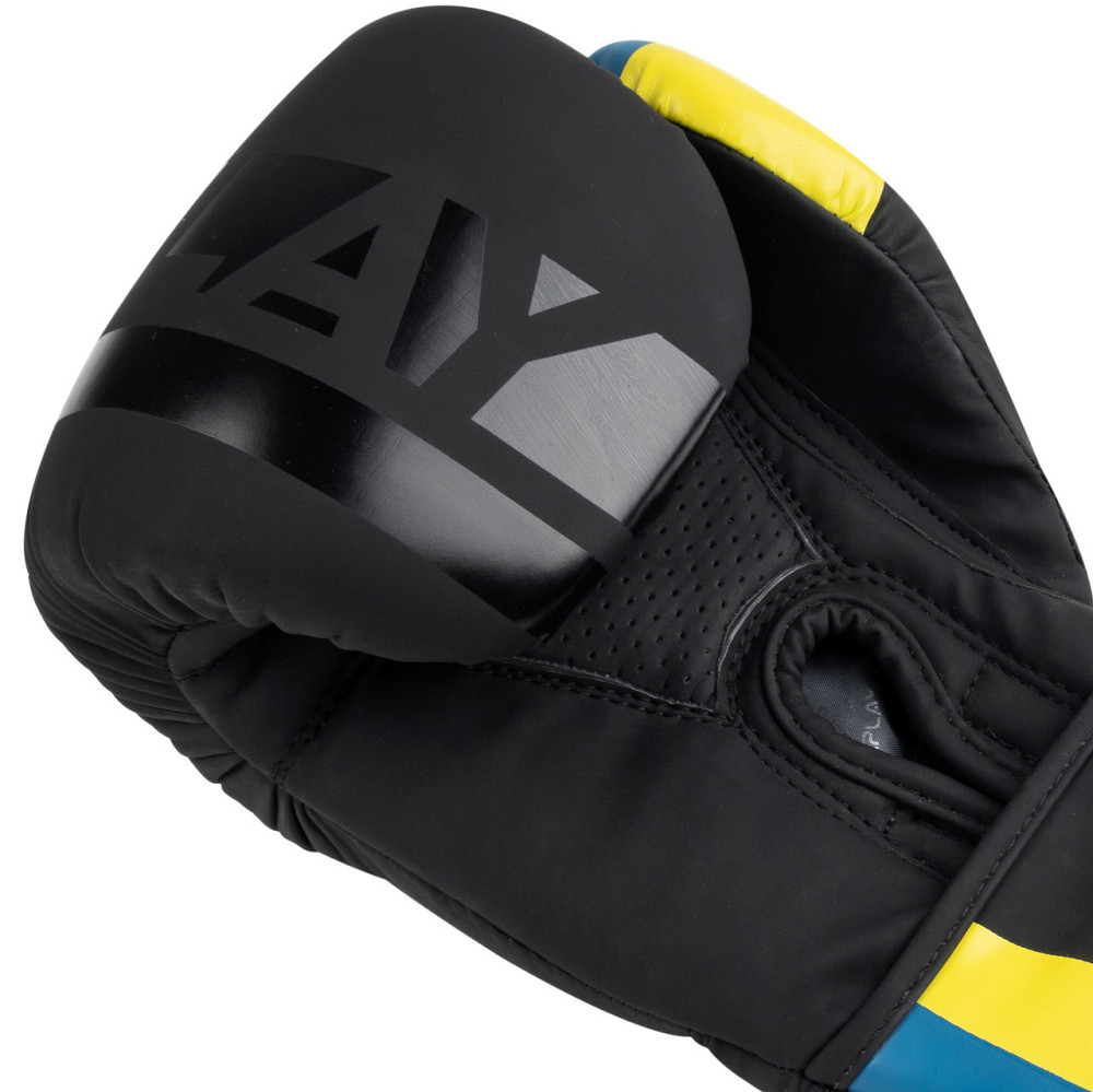 Боксерські рукавиці PowerPlay 3021 Ukraine Чорні 10 унцій Киев - изображение 9