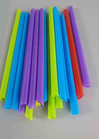 Трубочка для напоїв фрешка d10-19см мікс Смузі (100 шт) Харків