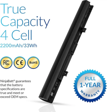 Аккумулятор NinjaBatt для Toshiba Satellite C50-B C55-B L50-B (PA5185U-1BRS): 33Wh, 14.8V, Premium Cells, 500+ циклов Киев