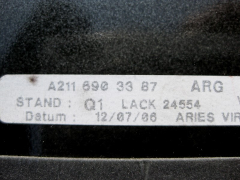 Mercedes-Benz  A2116903387 Вертикальна накладка скла задніх лівих дверей E-Class W211 Одеса - фото 3
