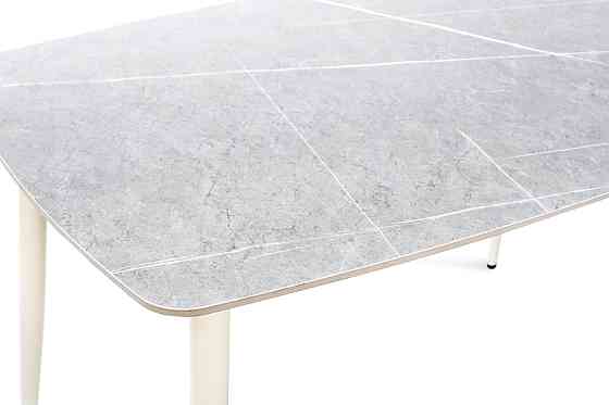 Стіл КИПАРИС 120*80, білий/ сірий мармур Киев