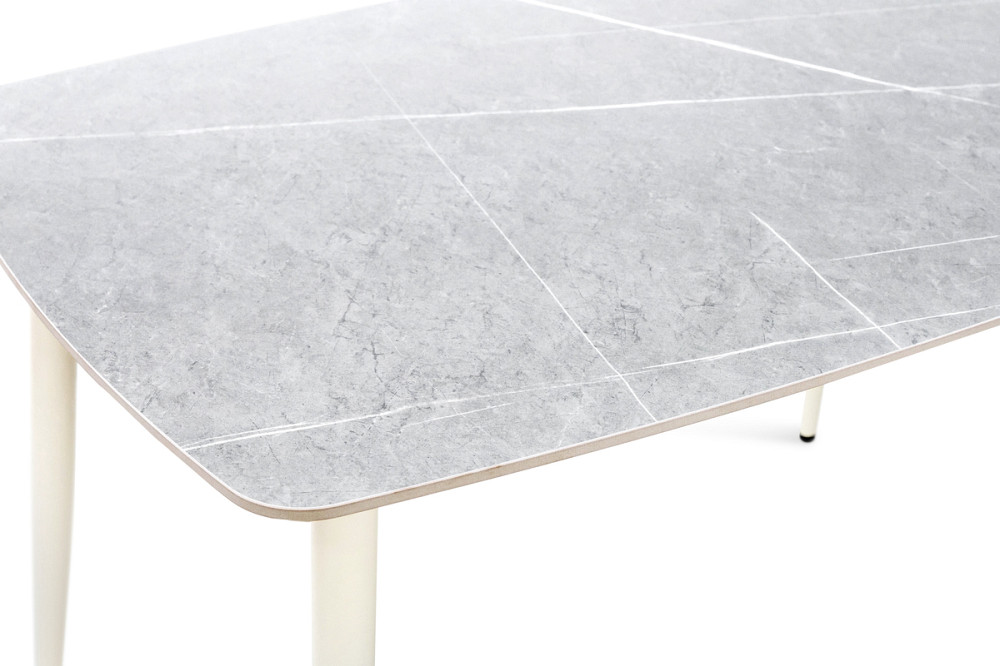 Стіл КИПАРИС 120*80, білий/ сірий мармур Киев - изображение 5