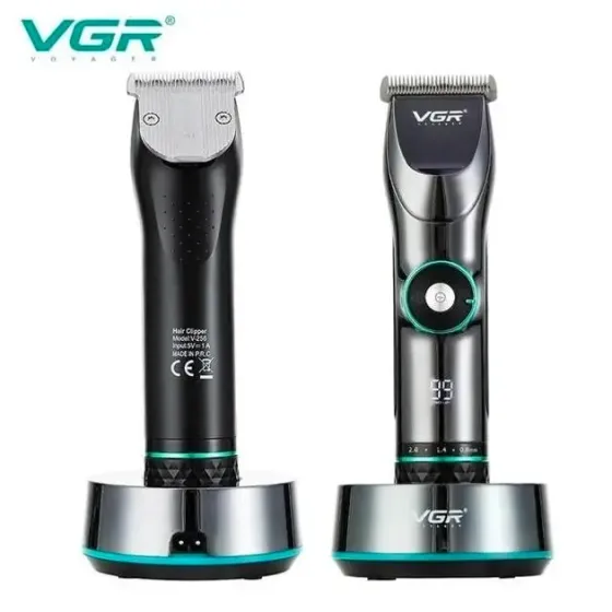 Мощная профессиональная машинка для стрижки с подставкой VGR V-256 / Универсальная машинка для стрижки волос Коломыя