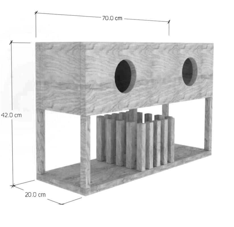 Домик для шиншиллы 