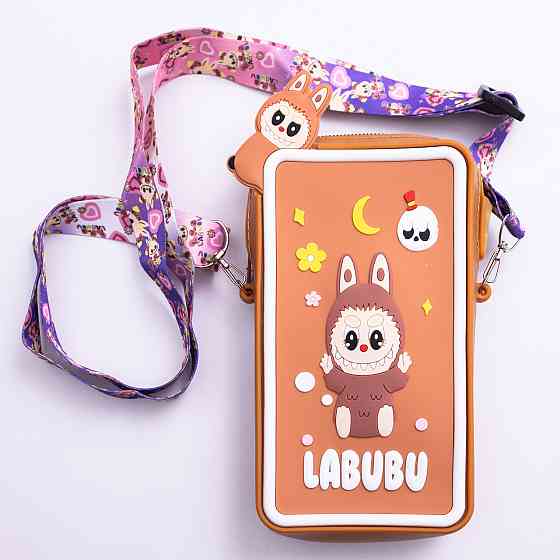 Yiwu Дитяча силіконова сумочка-гаманець 17*10*3 см Коричневий HP-55-18BR Коломия