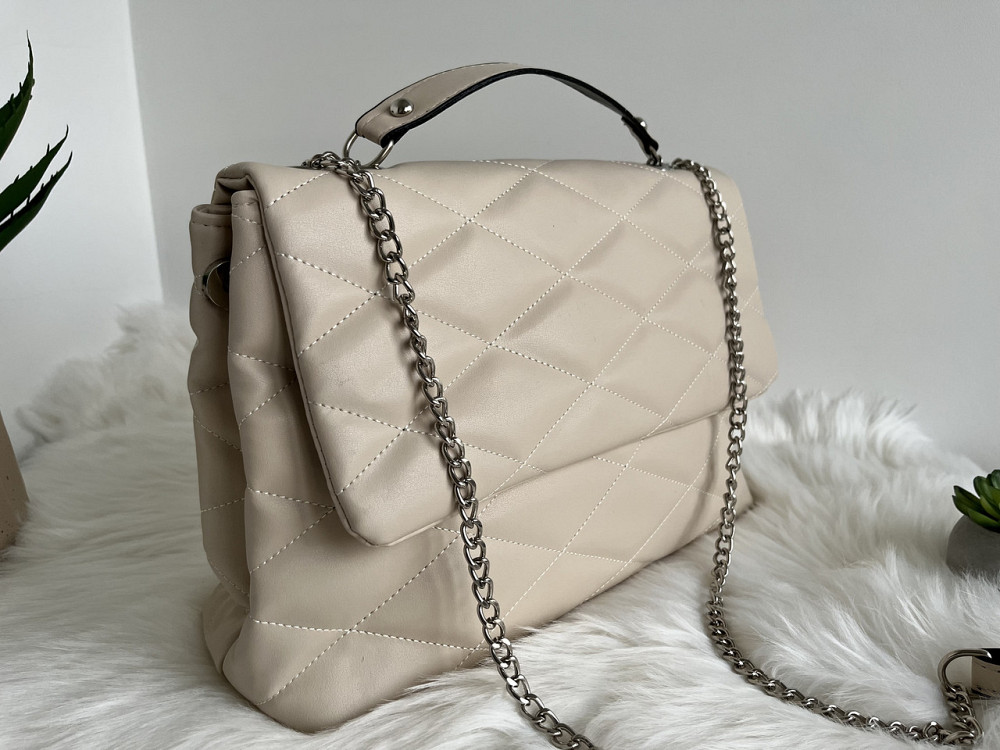 Женская сумка конверт клатч молодежная ручки трансформеры Турция женские сумочки и клатчи сумочка Крохатушка Бежевый Киев - изображение 1