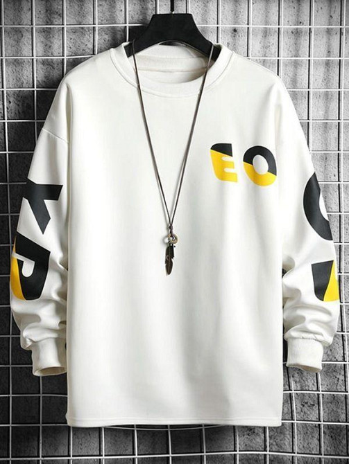 Свитшот белый мужской с принтом 2711524606 размер 42 Днепр - изображение 3