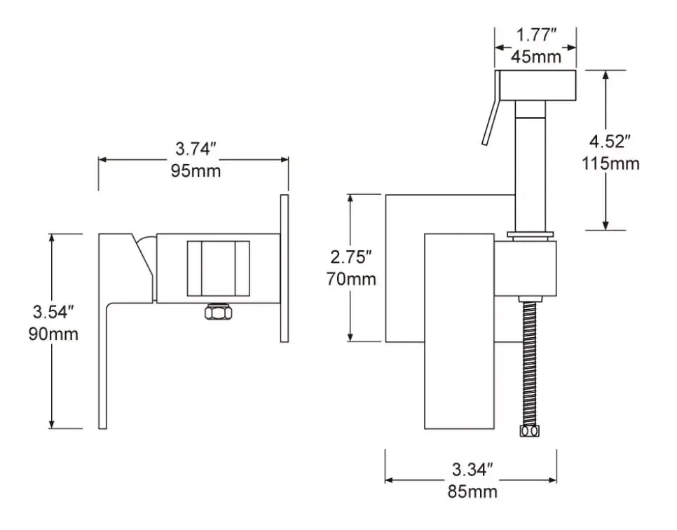 Гигиенический душ скрытого монтажа Frap F7506, хром Киев - изображение 8