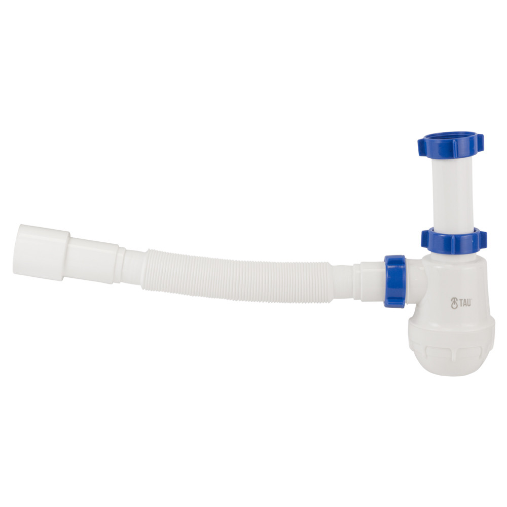 TAU Сифон для кухонной мойки без выпуска с гибким отводом Ø40/50мм TAU (9842731) Киев - изображение 3
