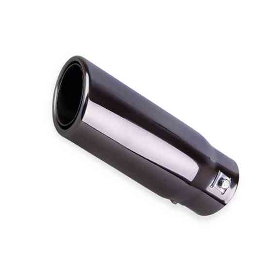 Насадка глушник чорний глянець d 64мм, l 203мм, зовнішні 89х71мм Мукачево