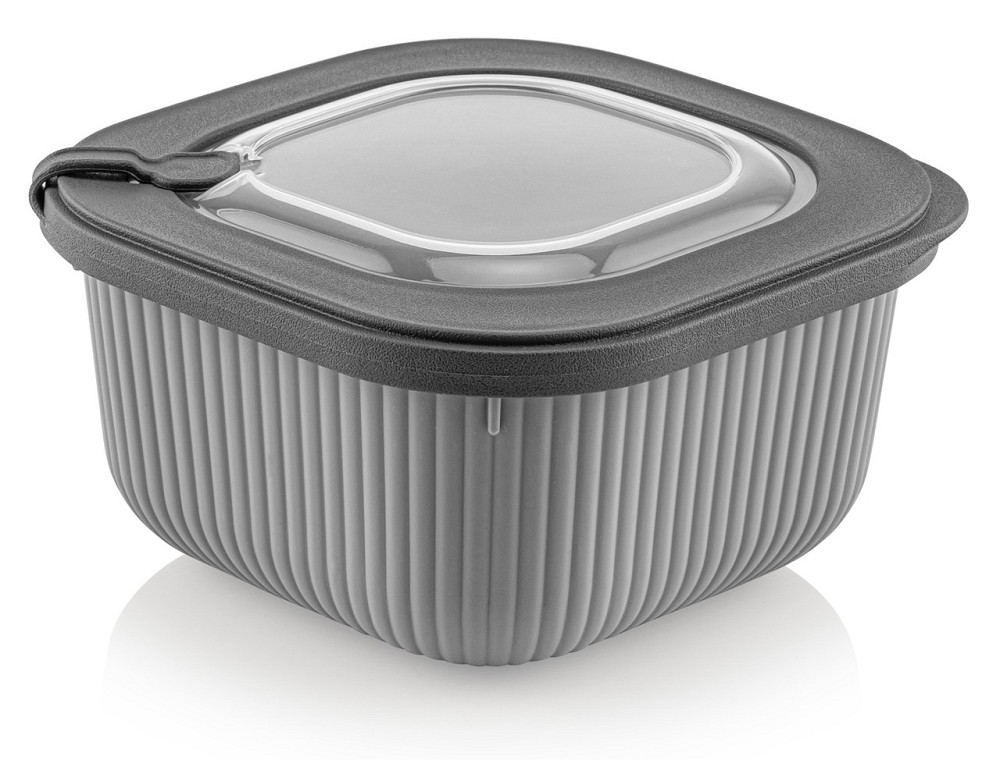 Контейнер Idea Home 00682 Line Box Gray 1.1 л (00682 Gray) (7180062) Киев - изображение 1