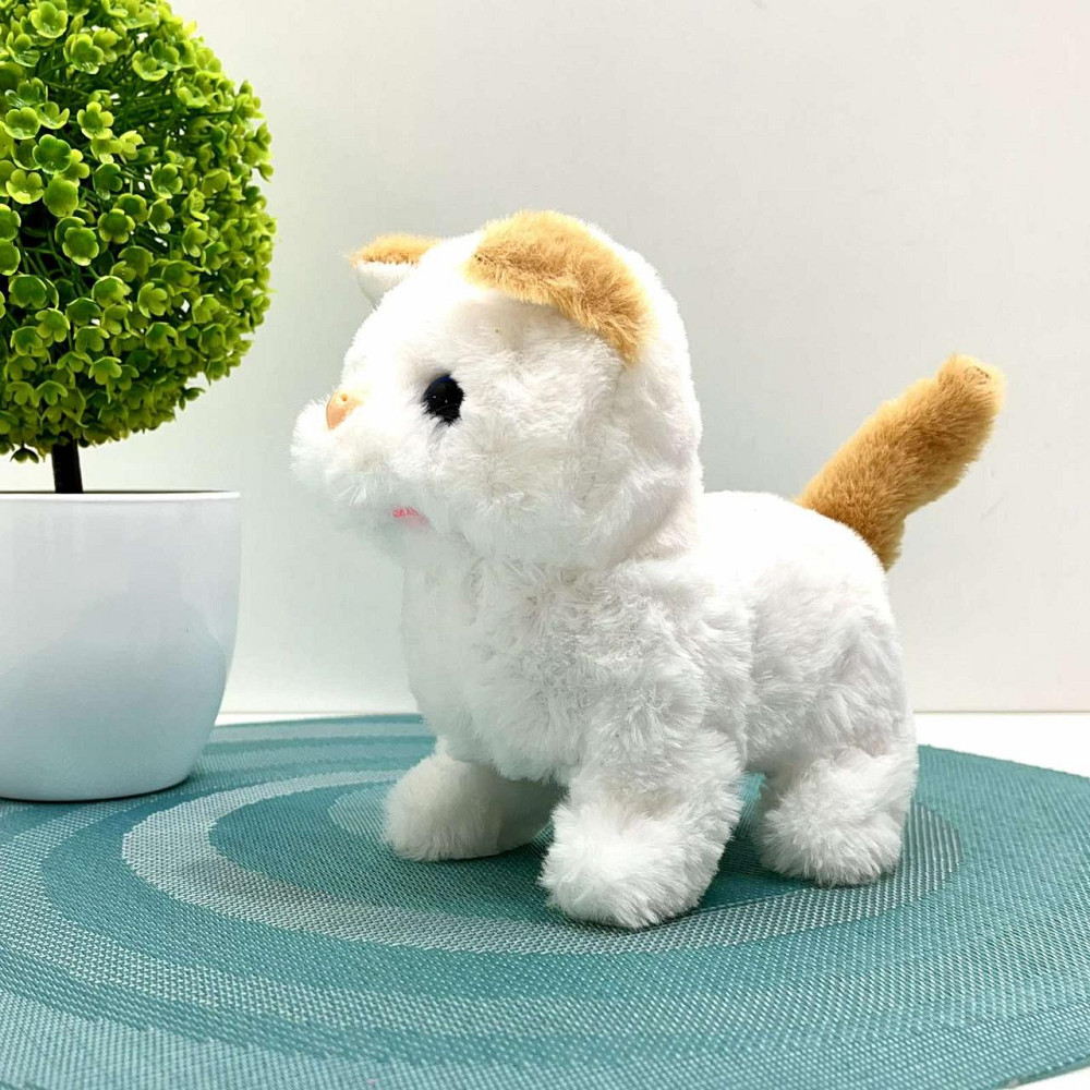 Кошеня інтерактивне ходить ворушить хвостиком у перенесці Білий з рудим (688-123A) Чернігів - фото 6