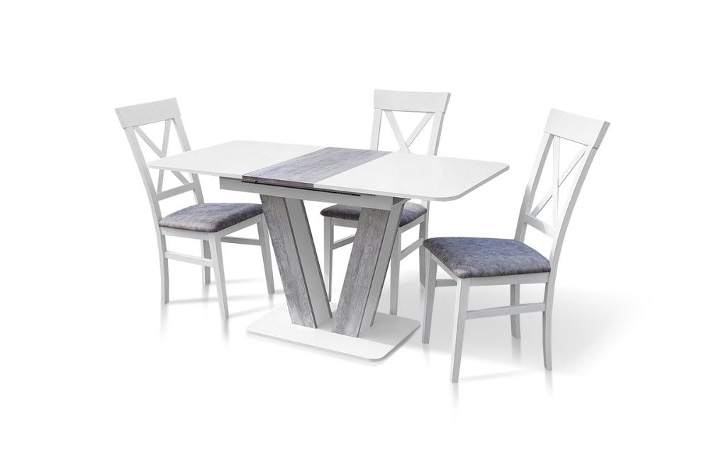 Стіл Крафт білий/урбан лайт Киев - изображение 1