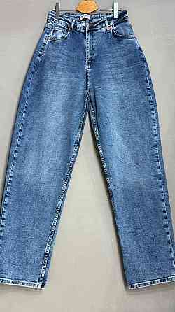Джинсы женские Mikaletta 13125 MOM comfort большие размеры стрейчевые синие, синий, З2, 32, 86 см, 108 см Киев