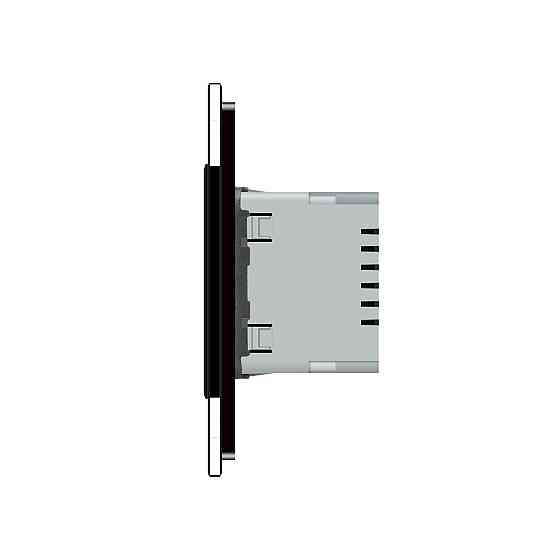 Світильник для сходів підлоги чорний, скло, 2700K, 230В, 0.35Вт Livolo (VL-C7FCL1-2BP) Коломия
