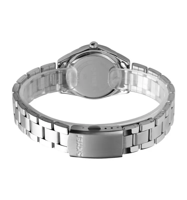 Жіночий наручний годинник Skmei 1620 Сріблястий з блакитним Київ - фото 5