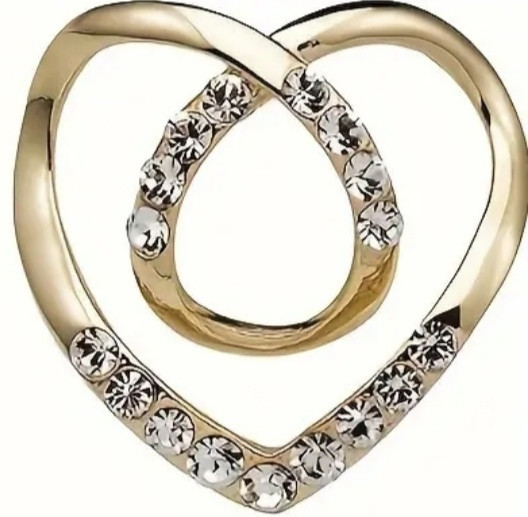 Фіксатор для одягу, шарфів золотистий Смела - изображение 4