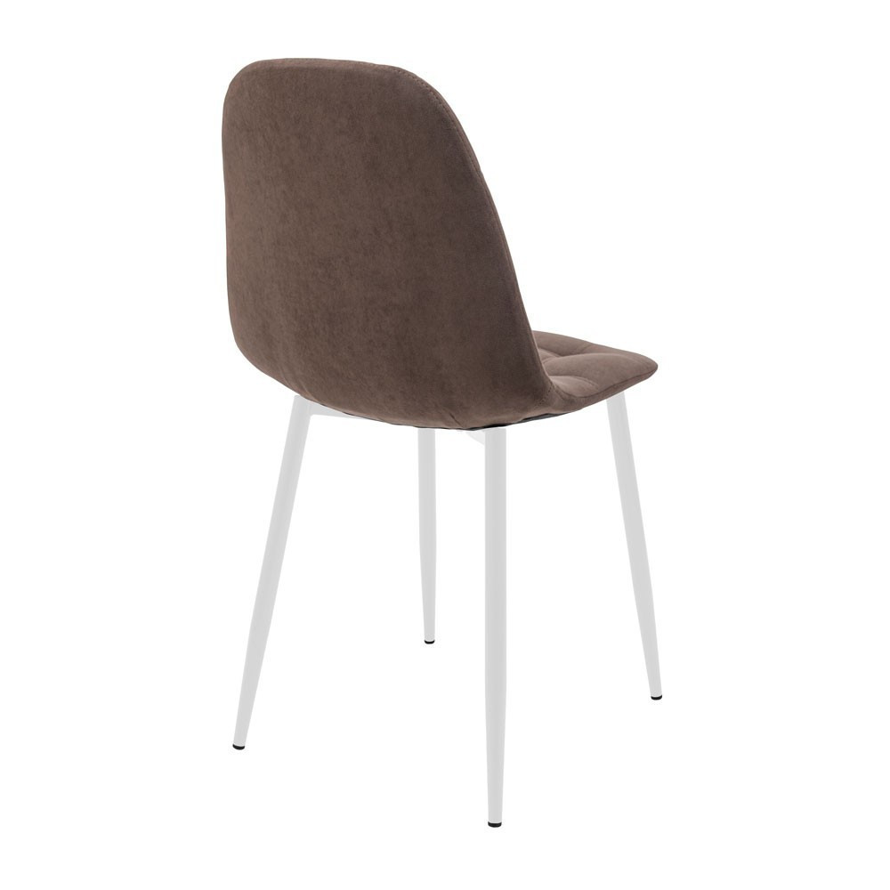 Стілець крісло м'який SplitDesign U Simple 46 білі ніжки Коричневий Київ - фото 3