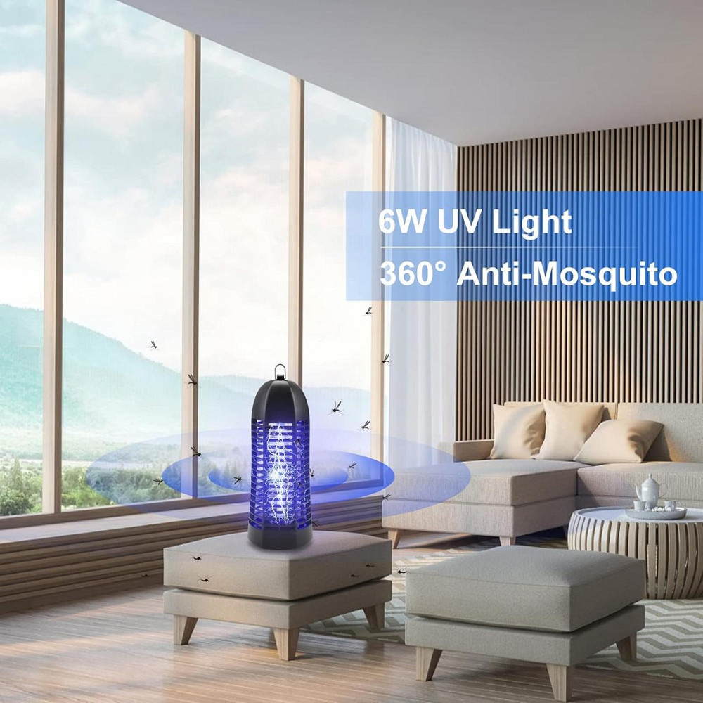 Электрическая ловушка лампа от насекомых, мух, комаров ROVLAK с УФ-лампой 6Вт, для дома и сада, уничтожитель Киев - изображение 3