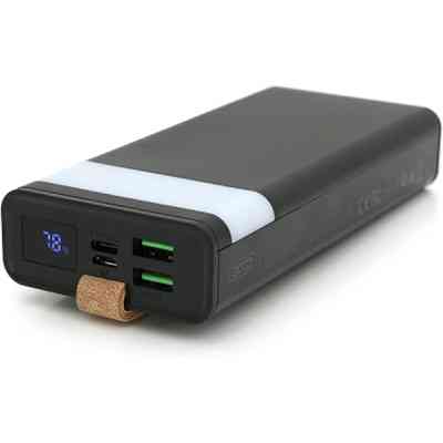 Батарея универсальная XO 20000mAh, PD/20W, QC/22.5W, flashlight, Micro-USB, Type-C, USB-A*2, black (XO-PR129 / 29303) Винница