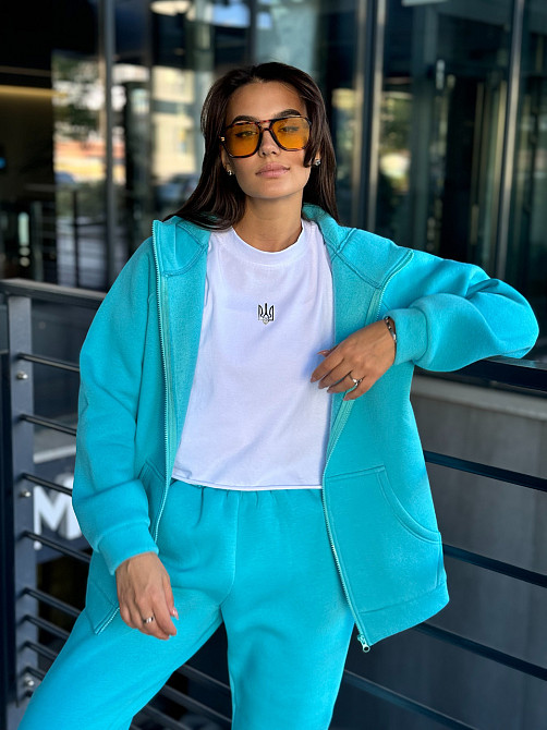 Жіночий теплий костюм на флісі Блакитний 42/44 Харків - фото 6