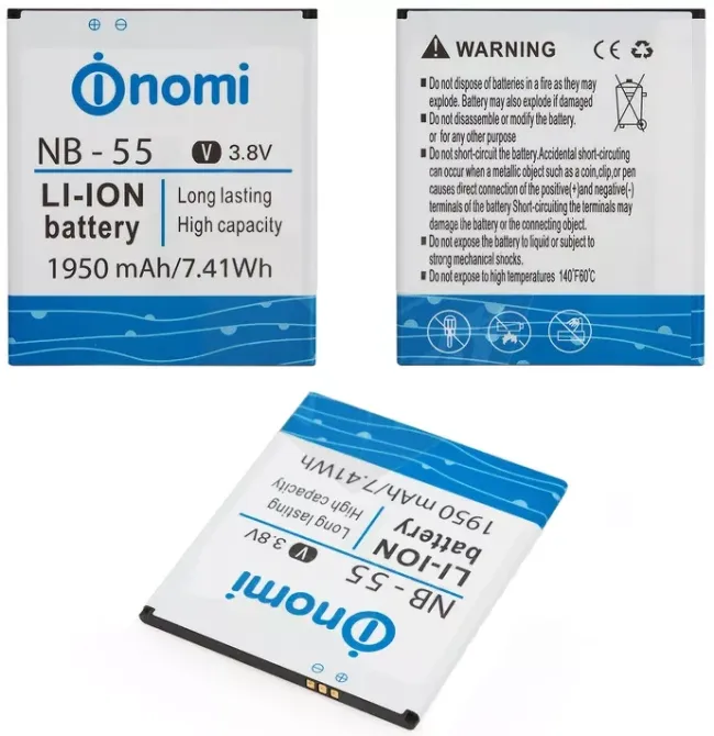Акумулятор батарея Nomi i505 Jet / NB-55 (1950 mAh) Дніпро - фото 2