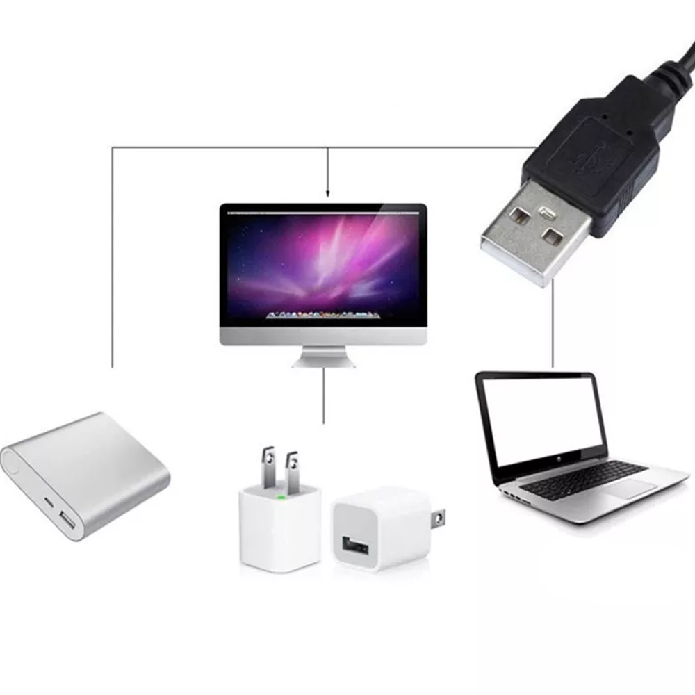 Світлодіодна стрічка 5 м, від USB + пульт TV LED Strip CB-5050 / Кімнатна лед підсвітка / RGB стрічка від повербанку Київ - фото 5