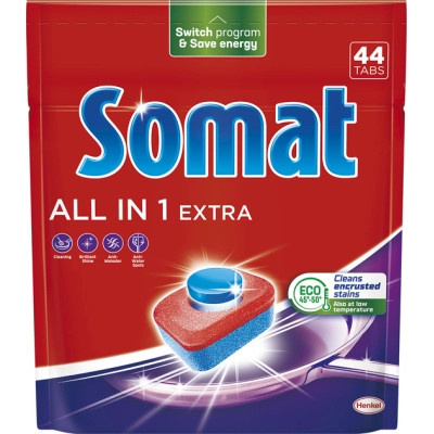 Таблетки для посудомийних машин Somat All in 1 Extra 44 шт. (9000101809190) Вінниця - фото 1