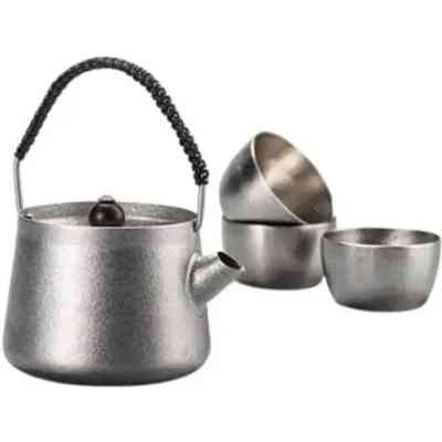 Набор туристической посуды Naturehike чайний NH20CJ007 титан (6927595749630) Вінниця