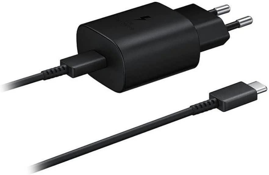 Швидкий зарядний пристрій Samsung 25W (EP-TA800) USB-C чорний з кабелем Київ - фото 1
