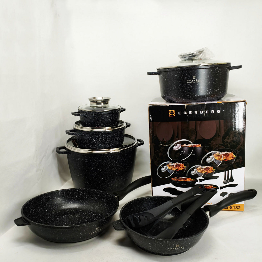 Набір каструль для плит, Збірний набір каструль Гарний з антипригарним покриттям LH-47 Львів - фото 8