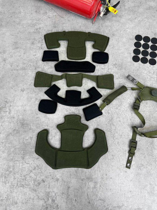 Комплект подушок і підвісна система на бойову каску Одеса - фото 3