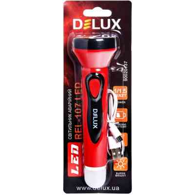 Ліхтар Delux REL-107 USB 2.5W 225lm USB 5V 4LED (90020137) Вінниця