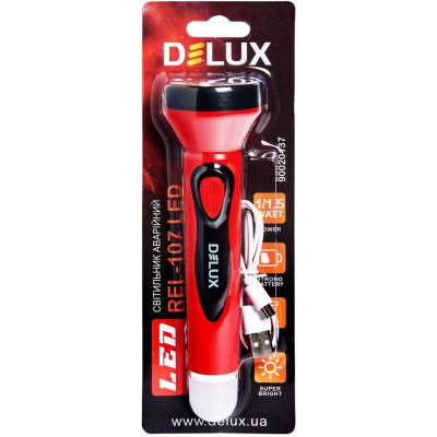 Ліхтар Delux REL-107 USB 2.5W 225lm USB 5V 4LED (90020137) Вінниця - фото 3