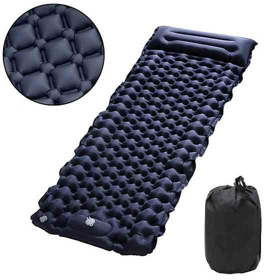 Надувной каремат (188х58х6см) для кемпинга Outdoor Sleeping Black Киев
