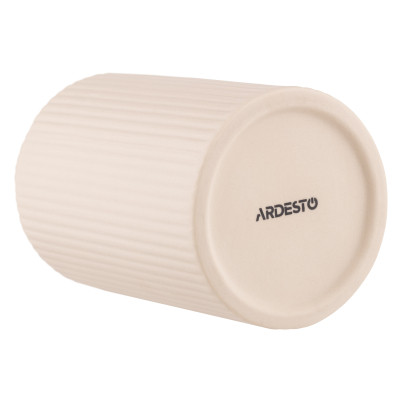 Ваза Ardesto Savona, 8х15см, порцеляна, бежевий (AR3804B) Винница - изображение 5