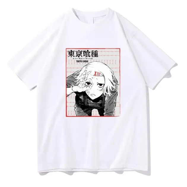 Футболка для хлопчика з аніме принтом Токійський Гуль оверсайз (зріст від 165 до 180) Білий AnimeT00017m Дніпро - фото 1