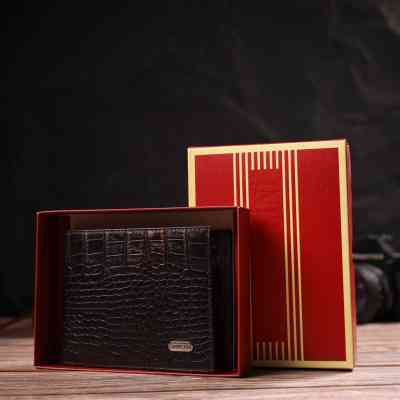 Гаманець Canpellini Без застібки з натуральної шкіри Коричневий (21759) Вінниця