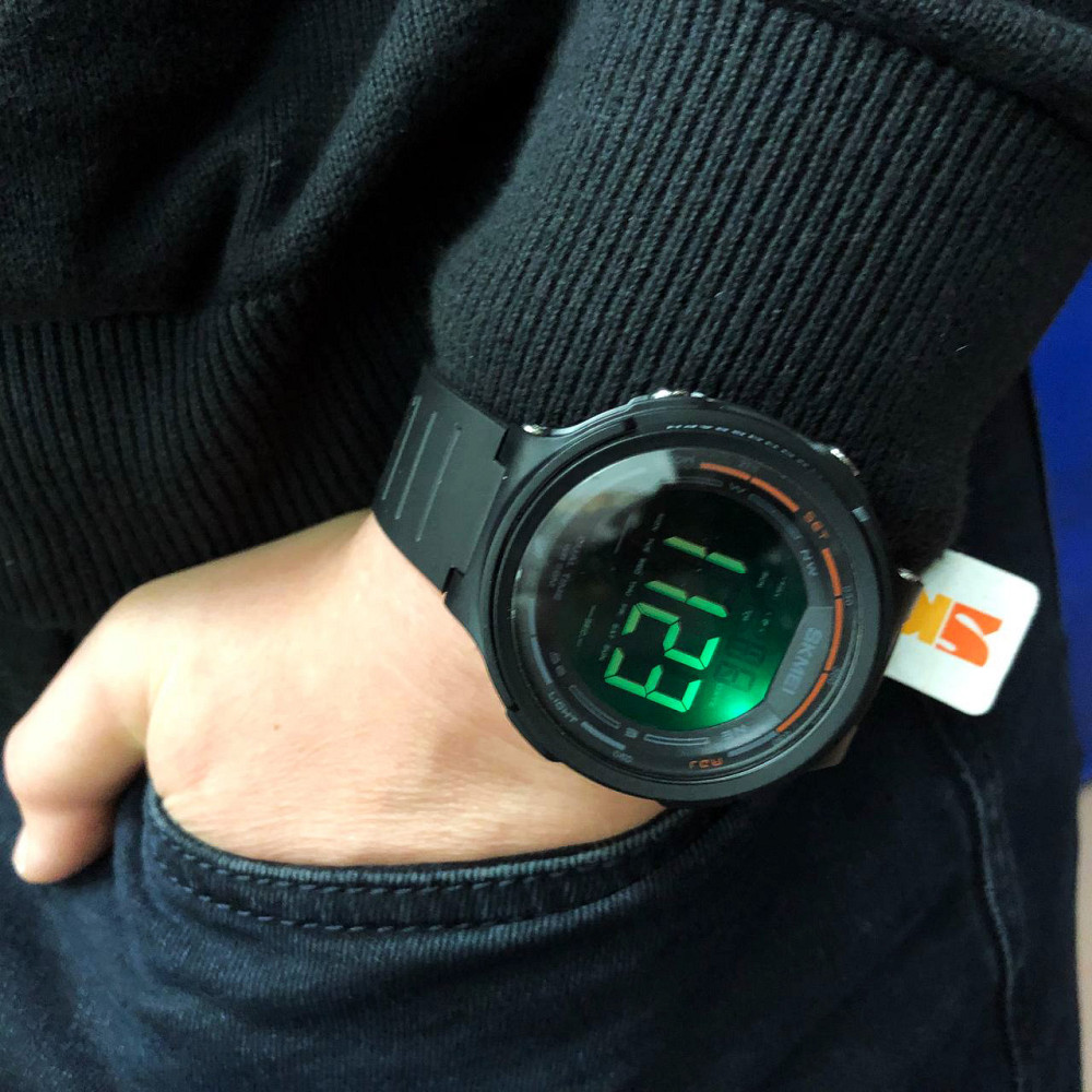 Электронные спортивные часы SKMEI 1841BK, Мужские тактические военные часы Военные спецслужб HI-98 Львов - изображение 19