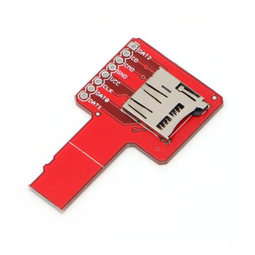 Адаптер снифер MicroSD TF 8 pin SPI плата аналізатора сигналів для логічного аналізатора крок 2.54 мм 47x28 мм Київ - фото 3